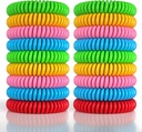 18 Pack Moskito Repellent Armbänder für Erwachsene & Kinder, DEET-freie wasserdichte Bänder, Individuell Wrapped Repellent Wristbands
