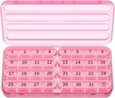 Zoksi Monatliche Pille Organizer 1 Mal am Tag, 30 Tage Pille Box Organizer Einmal am Tag, Ein Monat große Pille Fall für Reisen, 31 Tage täglich Medcine Behälter für Vitamine, Nahrungsergänzung & Medikamente (Pink)