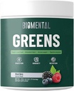 Biomental Greens Supplement- Beeren-Detox - Verdauungs-Gesundheit, Antioxidans-Mischung, Greens Powder - Premium Green Immune Support Nahrungsergänzung - Gut Unterstützung für Männer und Frauen 9.5 Unze