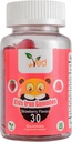 Ved Kinder Eisengummis für Eisenergänzung, Energie & Immunsystem – Vegan - 15 Tage Versorgung, 30 Kaubare Kinder Vitamine Gummi.(15 Tage Versorgung)
