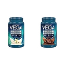 Vega Protein & Greens Bundle, Schokolade + Vanille (25 Portionen pro) - Pflanzenbasiertes Proteinpulver, Keto-Friendly, Glutenfrei, Non Dairy, Vegan, Non Soy, Non GMO, Lactosefrei