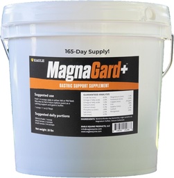 Plus- Magen-Unterstützung Ergänzung für Pferde mit Omega 3s | Relieves Ulcers, Calming Supplement, Magnesium & andere Vital Mineralien | Pulver, 20lb Bucket, 5-Month Supply | von Eagle Equine