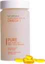 Vegan Omega 3 Kapsel-Ergänzung, pflanzenbasierte Omega 3 Fischöl Alternative, 90 Kapseln – kalt von Clary Sage Seed – Kosher - Omega 3 Fatty Acid Supplement