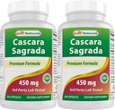 Best Naturals Cascara Sagrada 450 mg 250 Kapseln (250 Zähler (Pack von 2))