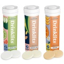 Drinklits Daily Hydration Variety Pack (3) Tube Bundle | Ginger-Lime + Lemon-Lime + Orange | Elektrolyt Tabletten – 0g Zucker – Großer Geschmack | 30 Servierungen - 10 Tabletten pro Tube