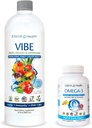Eniva Vibe Fruit Liquid Daily Multivitamin (32oz) e Omega-3 Fish Oil (60 caps)