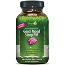 Irwin Naturals Good Mood Sleep PM - 54 Liquid Softgels - mit Melatonin und L-Theanine für Erholung & Entspannung - 18 Gesamt Servierungen
