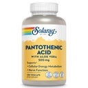 SOLARAY Pantothensäure 500mg - Pantothensäureergänzung (Vitamin B5) - Essential B Complex Vitamin - Nervous System und Cellular Energy Support - Vegan, Glutenfrei, 60-Day Guaratee, 250 Servierungen