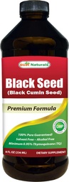 Best Naturals Black Seed Oil - Minimum 0.95% Thymochinon (TQ) - Kaltgepresste Nigella Sativa Aids in Verdauungs-Gesundheit, Immununterstützung, Gehirnfunktion, Gelenkmobilität, Glutenfrei, Non GMO - 8 OZ