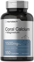 Horbäach Coral Calcium 1500mg Capsules | 150 Count | Plus Magnesium | Non-GMO & Gluten Free Supplement