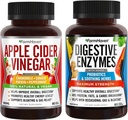 Capsule di Aceto di Sidro di Mele FarmHaven con enzimi Ginger & Digestive con 18 Probiotici & Erbe