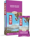 Barres de clif - Barres énergétiques - Croûte d'arachide à croûte de chocolat - Fabriquée avec de l'avoine biologique - Alimentation végétale - Végétarien - Kosher (2.4 Barres protéinées d'Once, 12 Nombre)