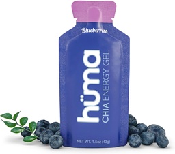 Huma Chia Energy Gel, Blueberries, 12 Gels - Premier Sports Nutrition for Endurance Übung
