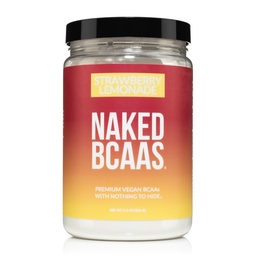 NAKED Erdbeer-Limonade BCAAs Aminosäuren Pulver, 100% reine 2:1:1:1 Formel, Vegan verzweigte Kette Aminosäuren, Instantized All Natural BCAA Powder Supplement - 501 Gramm, 34 Servierungen