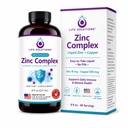 Life Solutions Zink-Komplex - Zink-Gluconat und Kupfer-Gluconat für optimale Immununterstützung & Gesundheit - Hochabsorptionsformel - Flüssigkeit 8oz-