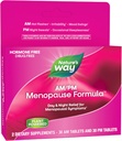 Nature's Way AM/PM Menopause Ergänzungen für Frauen, Hot Flash Relief*, Nachtschwärmer*, Restful Sleep*, Mood Swings*, Hormonfreie Formeln mit Black Cohosh, Theanine, Valerian, 60 Tabletten