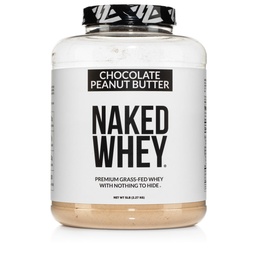 NAKED Whey Chocolate Peanut Butter Gras Fed Whey Protein Powder, No GMO, No Soy und Gluten Free, Aid Growth and Recovery - 52 Servierungen