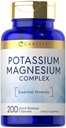 Carlyle Kalium Magnesium Supplement | 200 Graf | Non-GMO & Gluten Freie Komplex