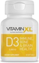 OmegaXL VitaminXL D3 High Potency Daily Vitamin D 5000 IU 125mcg Immununterstützungsergänzung - fördert gesunde Muskelfunktion und starke Knochen - Nicht-GMO, Glutenfrei - 30 Softgels