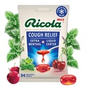 Ricola Max Swiss Cherry Throat Care Large Bag | Cough Suppressant Drops | Dual Action Liquid Center | Beruhigendes Langlebiges Relief - 34 Count (Pack von 1)