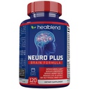Neuro Plus Brain & Focus Formel - Nootropic Brain Booster Supplement, unterstützt Gehirngesundheit, Psychische Klarheit & Fokus - verbessert Konzentration & Mental Energy – 120 Kapseln (1)