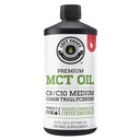 100% Kokosnuss-MCT-Ölflüssigkeit - MCT-Öl C8 C10 für anhaltende Mentalenergie & Fokus-Unterstützung Groß für Smoothies Salads Kaffee &amp; Mehr - Palm Free Vegan Keto & Paleo Friendly 60+ Servietten (32 Fl Oz)