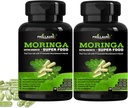 Bio Moringa Pulver Kapseln | Nährstoff Himalaya Blatt Ergänzung | 120 Graf Moringa Kapsel | Moringa Blätter von reinen Moringa Pulver 240 Count abgeleitet (Pack von 2)