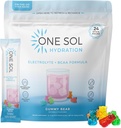Ein Sol BCAA & Elektrolyt-Pulver für Hydration & Energie, All-Natur-Formel, 100% Vegan, Non-GMO, Gluten Free & Soy-Free, fördert Muskelwachstum & Erholung, Gummy Bear Flavor