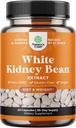 White Kidney Bean Extract Carb Blocker - White Kidney Bohnen Ergänzung für Metabolismus Boost & Ease Calories von Starchy Food - Carb Control Supplements - 60 Kapseln