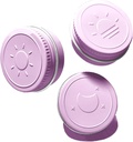 Extra Small Single Pill Box für Geldbeutel (3 Pack), Aluminium Schraube Top Pille Container, 3 Mal pro Tag Tragbare wasserdichte Single Pille Fall für Vitamine, Fischöle, Nahrungsergänzungsmittel (Licht Lila)