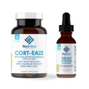 NuEthix Formulierungen Relaxation Supplement Bundle: Cort-Eaze Cortisol-Control Supplement, 60 Kapseln, 30 Portionen und Relax Liposomal, 2 flüssige Unzen, 30 Portionen