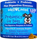 Probiotics for Dogs, Dog Probiotics, Made in USA, Vet entwickelt für Gut Health, Yeast Balance, Itchy Skin, Durchfall & Gas Relief, Chews mit präbiotischen & Verdauungsenzymen, Verdauungsunterstützung