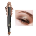 ZUK 2-in-1 Creamy Eyeshadow Stick, Matt & Shimmer Eye Shadow, High Pigmented Eye Shadow Sticks, Long Lasting Eyeshadow Highlighter Pencil, Glitter Eyeshadow Crayon für Damen, Cruelty-Free und Vegan