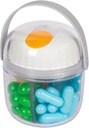 4 Ergänzungen Organizer Reise Pillenspender Wöchentliche Pille Organizer für Vitamine,Fish Oil,Tablets