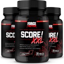 FORCE FACTOR Score! XXL, 3-Pack, Nitric Oxid Booster Ergänzung für Männer mit L-Citrulline, Black Maca, & Tribulus zu verbessern sportliche Leistung, erhöhen Stamina, & unterstützen Blutfluss, 90 Tabletten