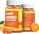 CoQ10 Gummi 200mg, Vegan-Ergänzung für Energieproduktion, Non-GMO, Glutenfrei (120 Gummi)