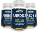 Arzt Formuliert AREDS 2 Plus Augen Vitamine mit Zeaxanthin Plus Lutein - Bilberry und Grape Seed Extract - Macular Health Formula - 60 Augenergänzung Kapseln