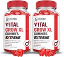 Justified Laboratories (2 Pack Vital Grow XL Extreme 2000MG Performance Gummis Fortgeschrittene Formel Formuliert mit ACV Pomegranate Rübensaft Pulver B12 Vegan Non GMO 120 Gummys