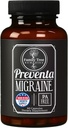 Preventa Migraine Relief Supplement – PA-Free Butterbur, Magnesio, Riboflavin, Feverfew – Prevenzione giornaliera di mal di testa – 60 capsule