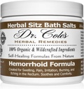 Dr. Coles Kräutersitz Bad Soak – Bio pflanzenbasierte Badesalze für Komfort und Entspannung – Sanfte, natürliche Formel – (Weiß)