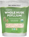 Dr. Mercola Organic Whole Husk Psyllium Nahrungsergänzungsmittel, 68 Portionen (12 Unzen), Gute Quelle der Nahrungsfaser, unterstützt Verdauungsgesundheit, Non GMO, Glutenfrei, Sojafrei, USDA Organic