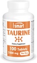 Supersmart - Taurine Supplement 2000mg pro Tag (High Strength) - Aminosäure - Sport Nutrition | Non-GMO & Gluten Free - 100 Tabletten