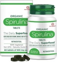 DURJA Organic Spirulina Tablets - Bioverfügbare Proteine & Nutri-Dense Superfood | Immunität und Gesundheitsergänzung | Stoffwechsel Booster | 100% Vegan | 60 Tabletten (500mg Jeder)...'