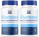 (2 Pack) Gluctose Advanced Blood Support, Gluctose, Gluctose - Advanced Blood Support Supplement, Gluctose Supplement Support Kapseln - Alle natürlichen Formel, 60 Kapseln für 2 Monate