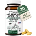 Alter Renewal Complex & Anti-Aging Supplement - Cellular Renewal Autophagy Aid Senolytic - Fisetin, Quercetin, Curcumin, Zink - 90 Kapseln 30 Tage Versorgung - Herz, Haut, & Gesamt Wellness-Unterstützung