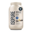 Isopure Low Carb 100% reine Whey Isolate Protein Pulver, Lactosefrei, Glutenfrei, Mit Vitaminen, Vanille, 25g Protein pro Servierung, 3 Lbs, 40 Servierungen (Verpackung Mai Vary)
