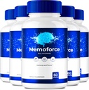 Mémoforce Cerveau, pilules de Mémoforce, Avis de Mémoforce, Supplément de Mémoforce, Capsules de Mémoforce Formule avancée pour la mémoire et le focus - Strengt Maximum - Soutien à la santé du cerveau (5 Pack)