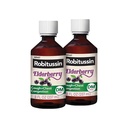 Robitussin Maximum Strength Elderberry Cough Plus Chest Congestion DM, Cough Suppressant für Erwachsene, Bereitstellung nicht Drowsy Liquid Cough und Chest Congestion Relief - 2x8 Fl Oz