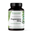 EMERALD LABS Pregnenolone 50mg - Premium Wellness-Ergänzung zur Unterstützung der Gehirngesundheit, Immununterstützung & Hormonal Balance - Glutenfrei - 60 Gemüsekapseln (30-Tage Versorgung)