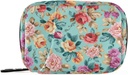 Rosa Orange Violett Blumen Pille Box 7 Tage Pille Case Tasche Reisen Pille Organizer Tasche mit Reißverschluss Tragbare Wöchentliche Tasche Kompakte Größe für Vitamin Supplement Halter